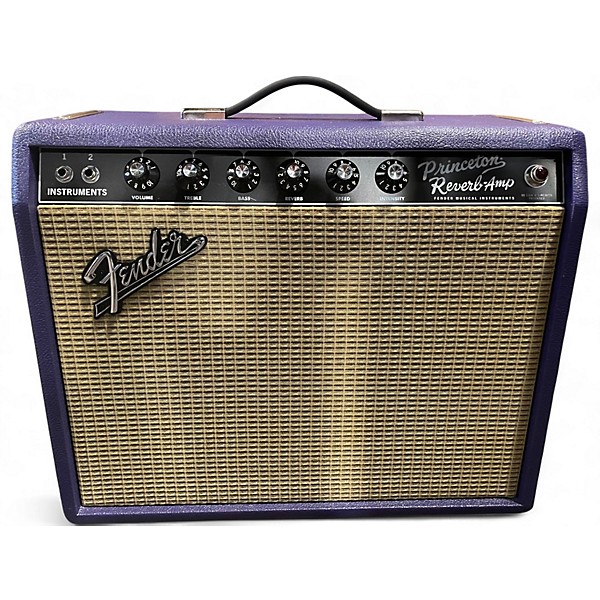 Used Fender LTD '65 Princeton Reverb Greenback / Plum Tube Guitar Combo Amp