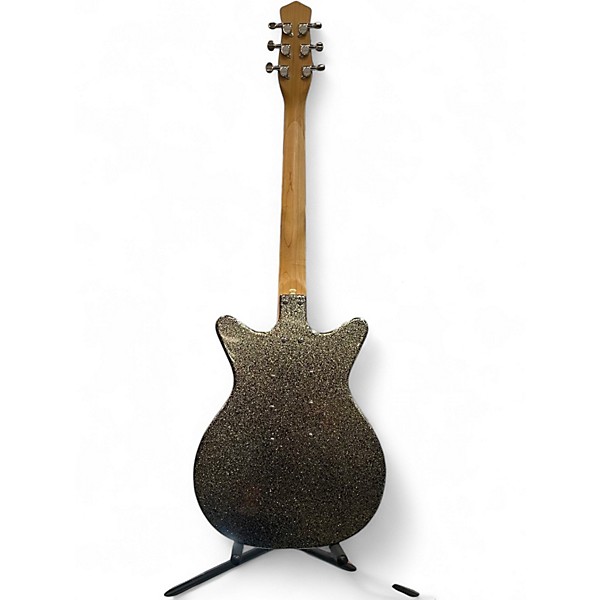 Used Danelectro DC3 Silver Sparkle Solid Body Electric Guitar