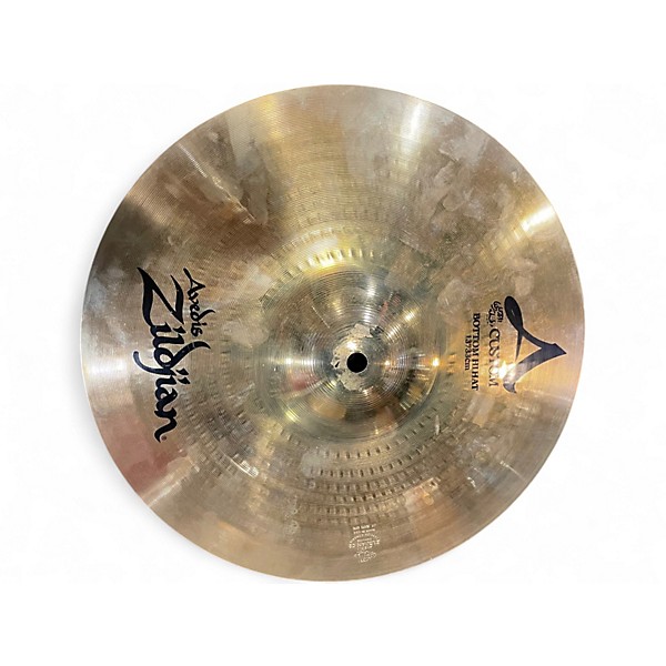 Used Zildjian 13in A Custom Hi Hat Pair Cymbal