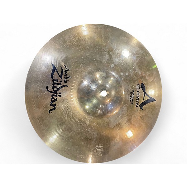 Used Zildjian 13in A Custom Hi Hat Pair Cymbal