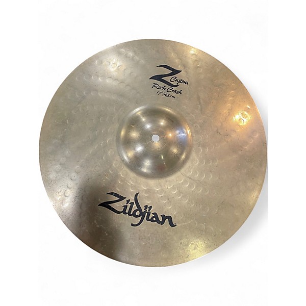 Used Zildjian 17in Z Custom Rock Crash Cymbal