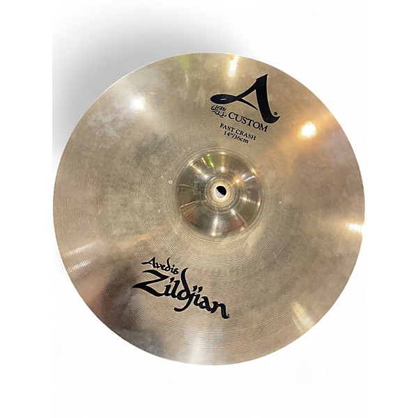 Used Zildjian 14in A Custom Fast Crash Cymbal