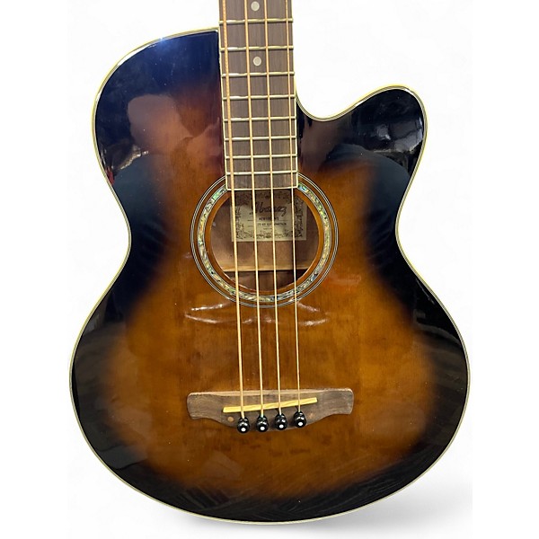 Used Ibanez AEB10E DEEP VIOLIN SUNBURST Acoustic Bass Guitar