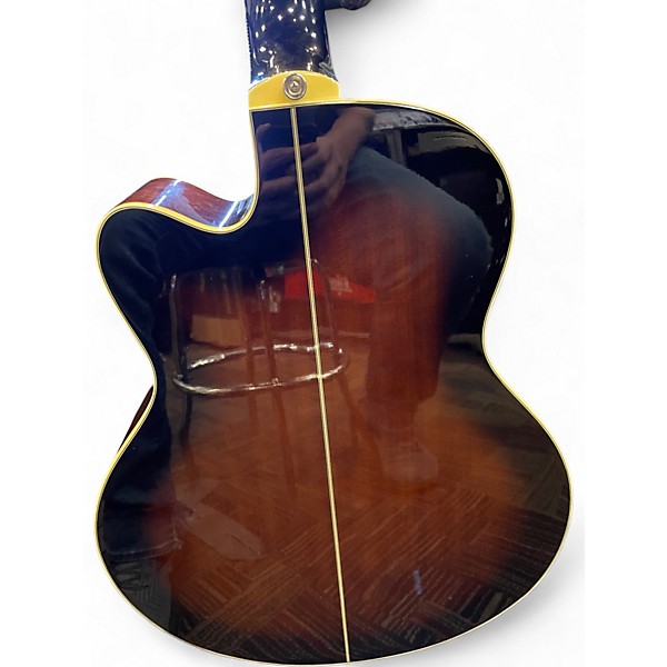 Used Ibanez AEB10E DEEP VIOLIN SUNBURST Acoustic Bass Guitar