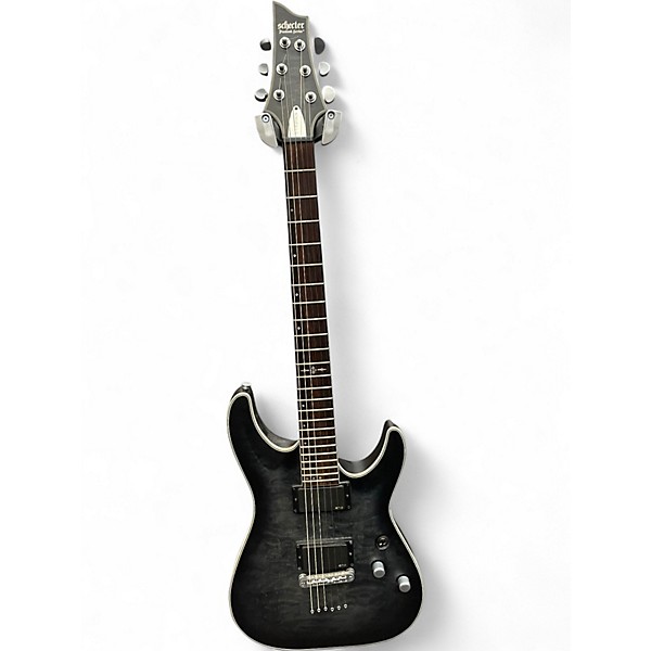 Used Schecter Guitar Research C1 Platinum Black Solid Body Electric Guitar