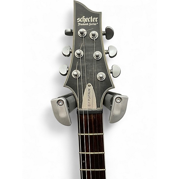 Used Schecter Guitar Research C1 Platinum Black Solid Body Electric Guitar