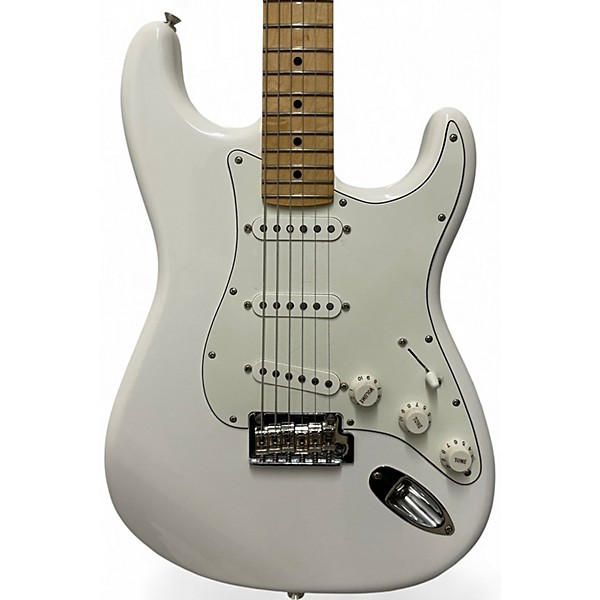 Used Fender Player Stratocaster Olympic White Solid Body Electric Guitar