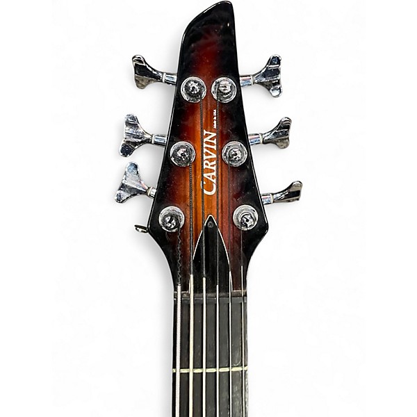 Used Carvin LB-76 2 Color Sunburst Electric Bass Guitar