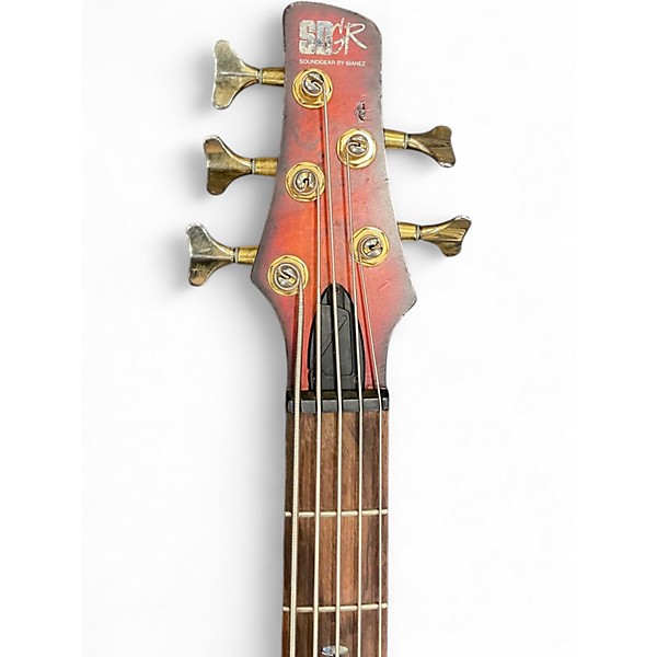 Used Ibanez SR805 5 String 2 Color Sunburst Electric Bass Guitar