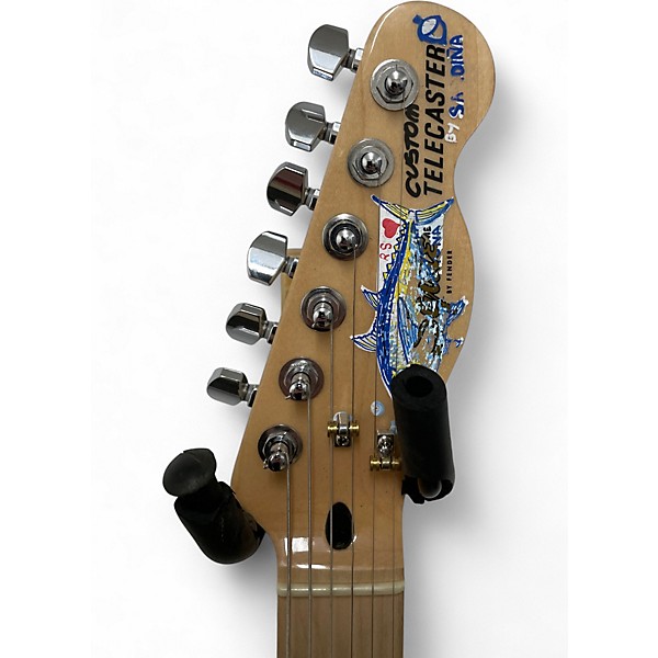 Used Squier Telecaster Custom II Lake Placid Blue Solid Body Electric Guitar