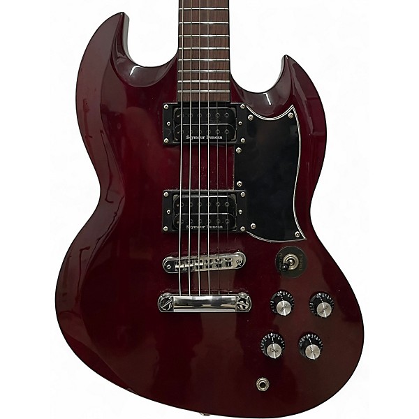 Used Firefly  Elite Baritone Candy Apple Red Solid Body Electric Guitar