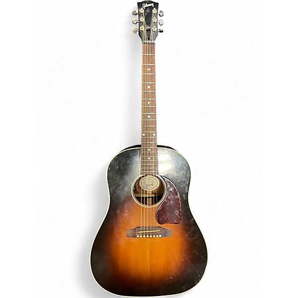 Used Gibson J45 Standard 2 Tone Sunburst Acoustic Electric Guitar