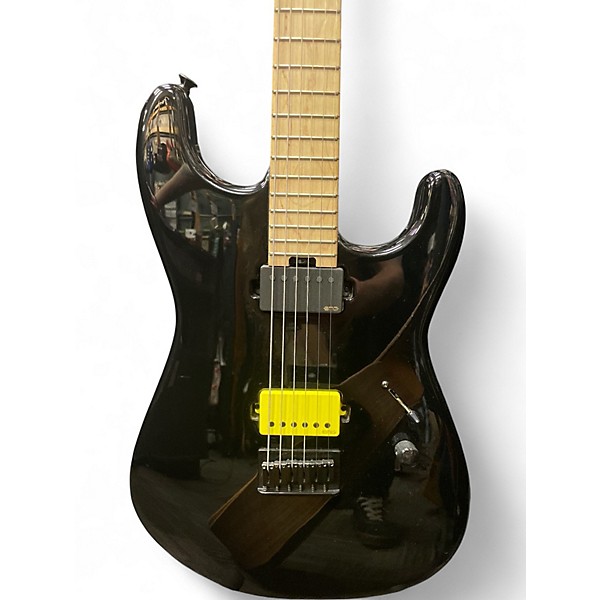 Used Charvel PRO MOD SAN DIMAS SEAN LONG SIGNATURE Black and Yellow Solid Body Electric Guitar