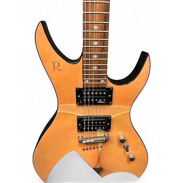 Used B.C. Rich 25th Anniversary Bich Body Art Collection Natural Solid Body Electric Guitar