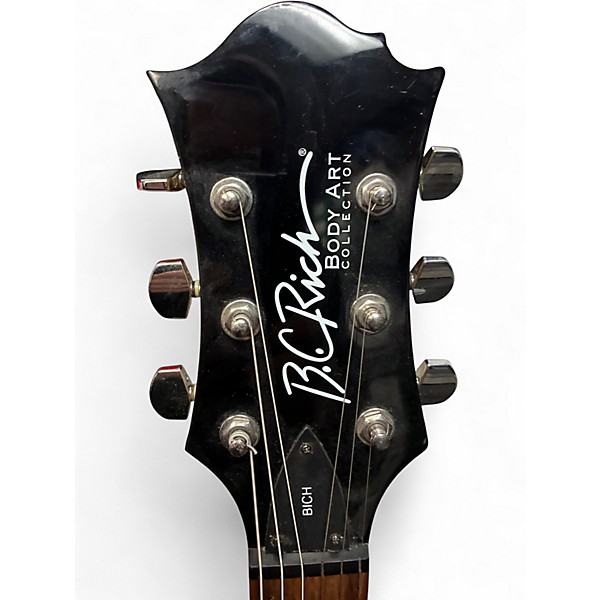 Used B.C. Rich 25th Anniversary Bich Body Art Collection Natural Solid Body Electric Guitar