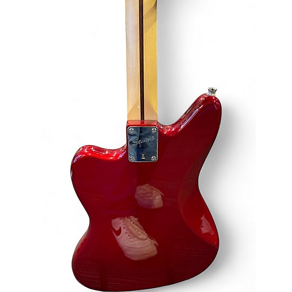 Used Squier Vintage Modified Jaguar Bass Special Candy Apple Red Electric Bass Guitar