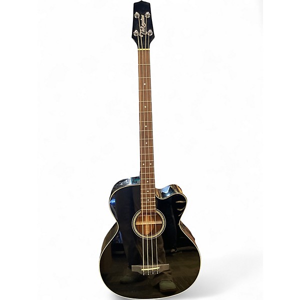 Used Takamine GB30CE Black Acoustic Bass Guitar