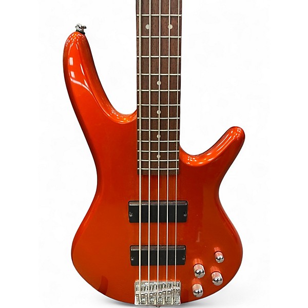 Used Ibanez GSR205 5 String Metallic Orange Electric Bass Guitar