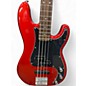 Used Squier Standard Series PJ Candy Apple Red Electric Bass Guitar