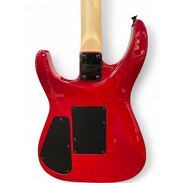 Used Jackson JS34Q Dinky Transparent Red Solid Body Electric Guitar