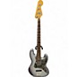 Used Fender Standard Jazz Bass Silver Electric Bass Guitar thumbnail