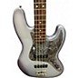 Used Fender Standard Jazz Bass Silver Electric Bass Guitar