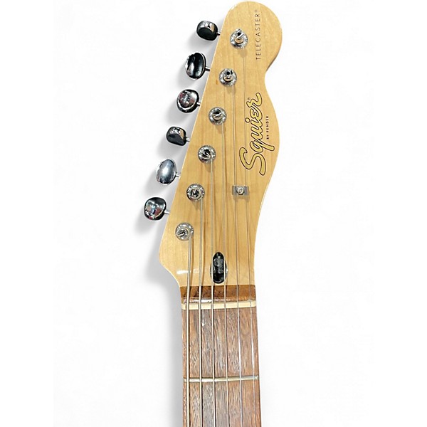 Used Squier Paranormal Baritone Cabronita Telecaster Black Solid Body Electric Guitar