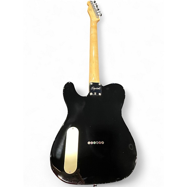 Used Squier Paranormal Baritone Cabronita Telecaster Black Solid Body Electric Guitar