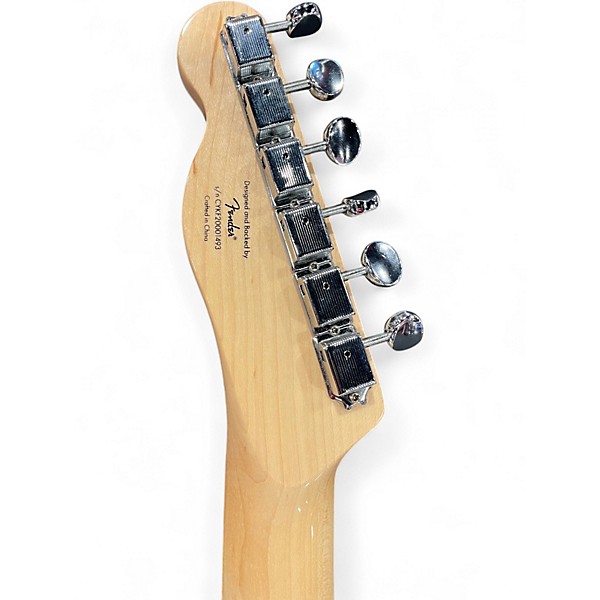 Used Squier Paranormal Baritone Cabronita Telecaster Black Solid Body Electric Guitar