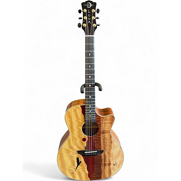Used Luna VISTA EAGLE EAGLE BIRD SUNSET Acoustic Electric Guitar