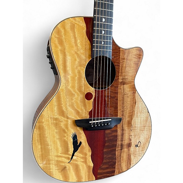 Used Luna VISTA EAGLE EAGLE BIRD SUNSET Acoustic Electric Guitar