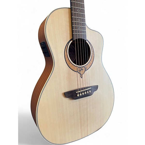 Used Luna SONG PARLOR Natural Acoustic Electric Guitar