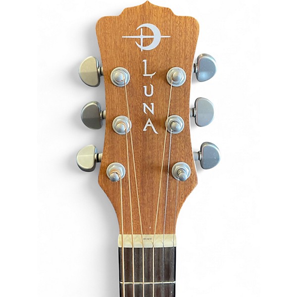 Used Luna SONG PARLOR Natural Acoustic Electric Guitar