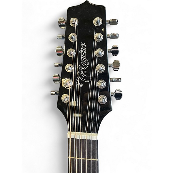 Used Takamine GD30CE-12 Black 12 String Acoustic Electric Guitar