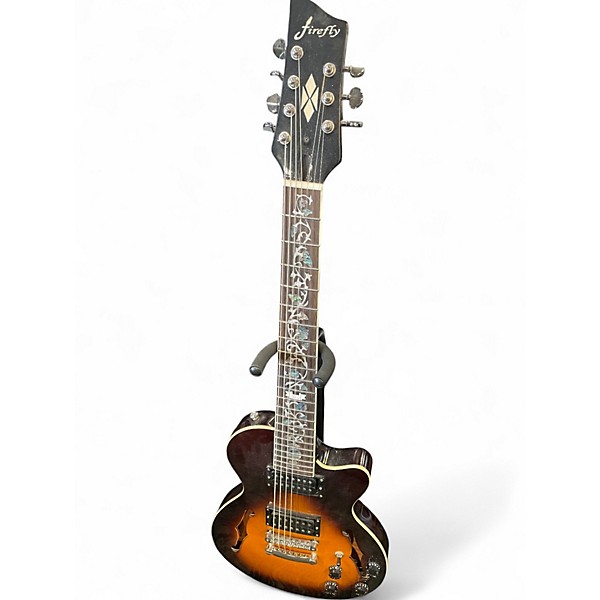 Used Firefly AEROSONIC FFAC7 Sunburst Solid Body Electric Guitar