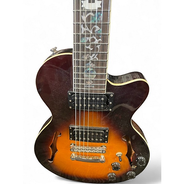 Used Firefly AEROSONIC FFAC7 Sunburst Solid Body Electric Guitar