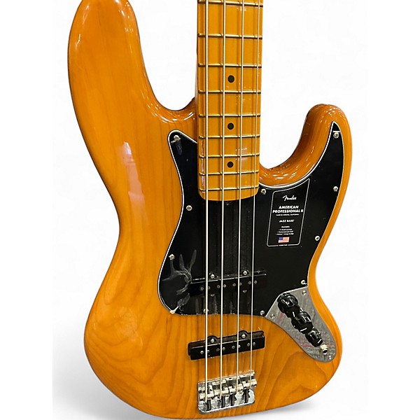 Used Fender American Professional II Jazz Bass Natural Electric Bass Guitar