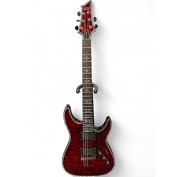 Used Schecter Guitar Research Hellraiser C1 Black Cherry Solid Body Electric Guitar