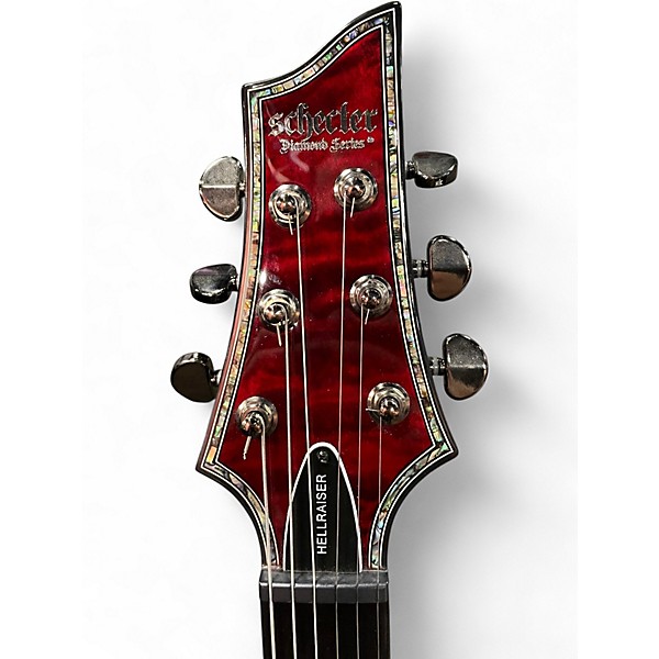 Used Schecter Guitar Research Hellraiser C1 Black Cherry Solid Body Electric Guitar