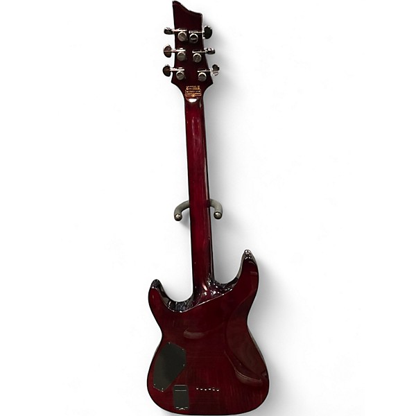Used Schecter Guitar Research Hellraiser C1 Black Cherry Solid Body Electric Guitar