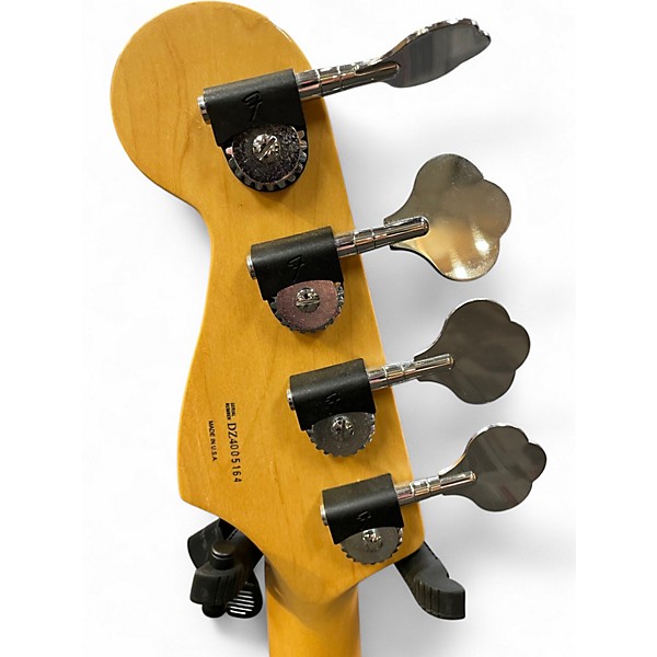 Used 2004 Fender American Deluxe Precision Bass Aged Cherry Burst Electric Bass Guitar