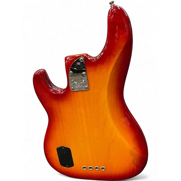 Used 2004 Fender American Deluxe Precision Bass Aged Cherry Burst Electric Bass Guitar