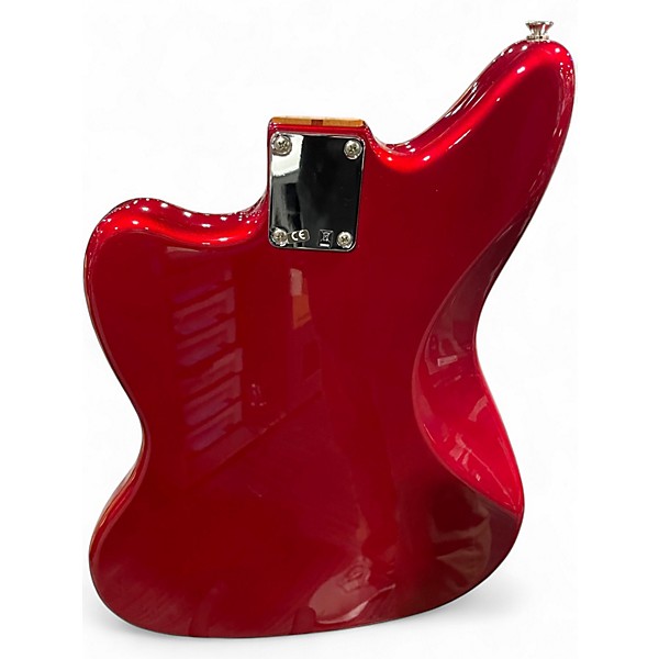Used 2011 Fender Blacktop Jaguar P90 Chrome Red Metallic Solid Body Electric Guitar