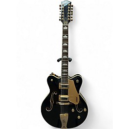 Used Gretsch Guitars G5422G-12 Black and Gold Hollow Body Electric Guitar