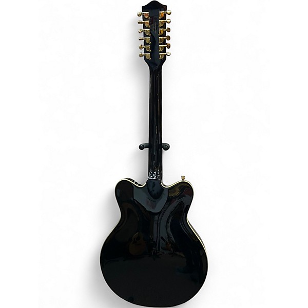 Used Gretsch Guitars G5422G-12 Black and Gold Hollow Body Electric Guitar