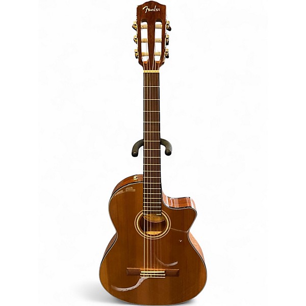 Used Fender CN-140SCE Natural Classical Acoustic Electric Guitar