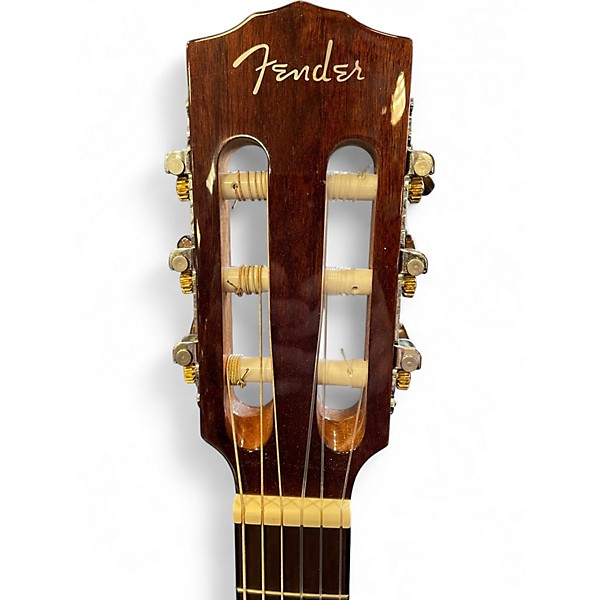 Used Fender CN-140SCE Natural Classical Acoustic Electric Guitar