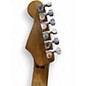 Used EVH Striped Series Frankie Red with Black and White Stripes Solid Body Electric Guitar