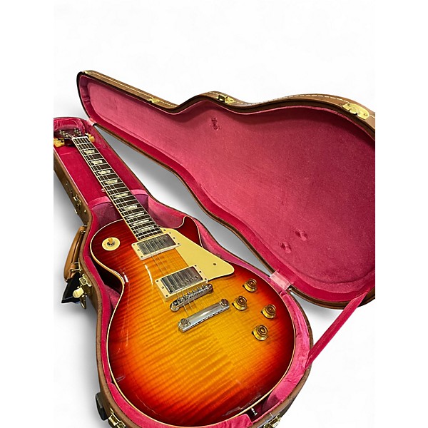 Used Gibson LES PAUL CUSTOM R0 Dark Cherry Burst Solid Body Electric Guitar