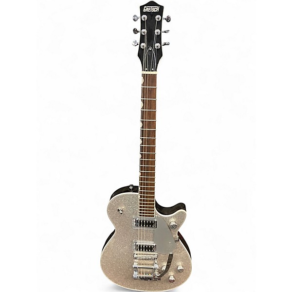 Used Gretsch Guitars G5230T Silver Sparkle Solid Body Electric Guitar